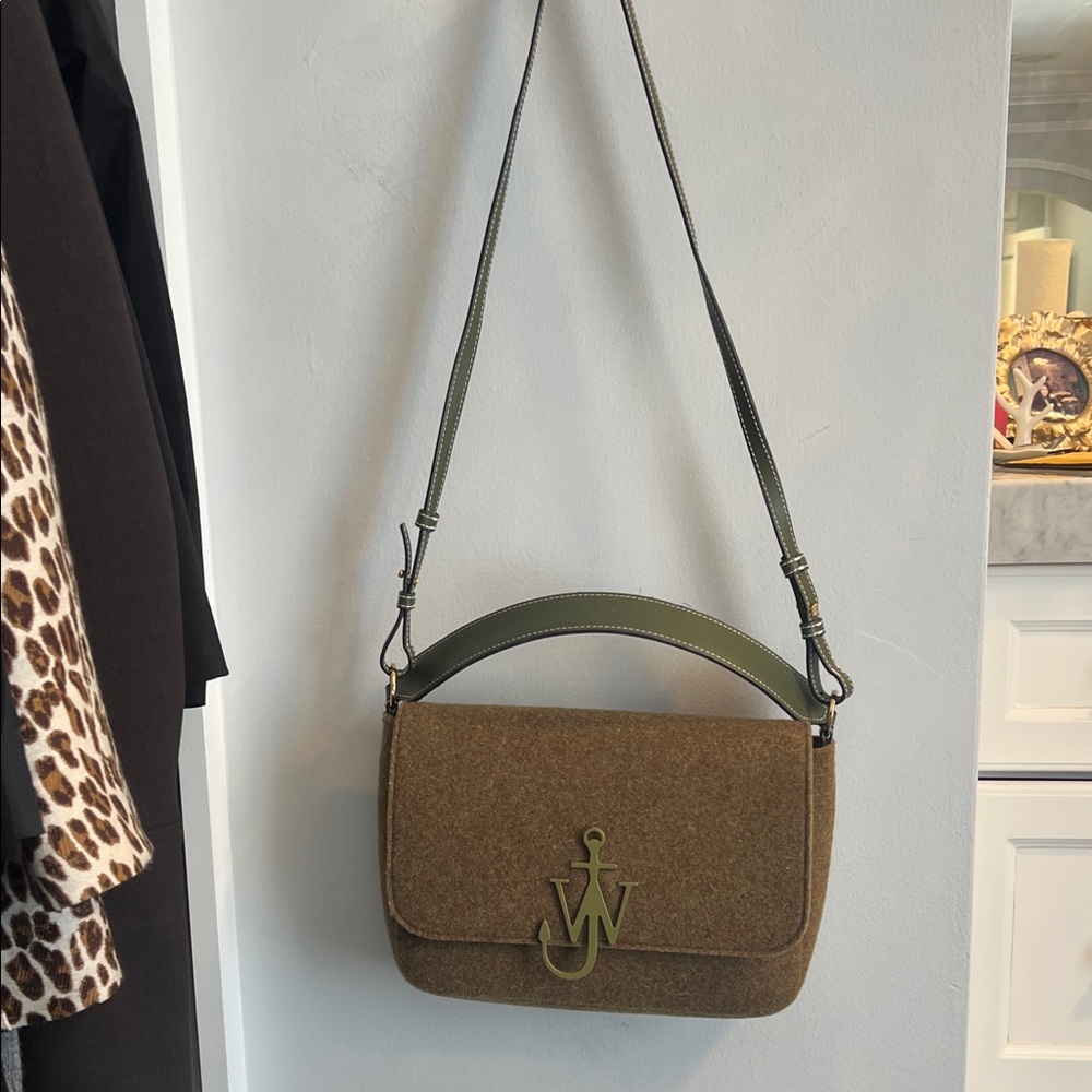 JW Anderson Olive and Brown Shoulder Bag